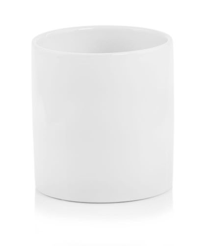 Doniczka Ceramiczna biała  Piano cylinder 16x15cm