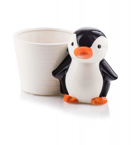 Doniczka ceramiczna figurka pingwin 17x12x13h