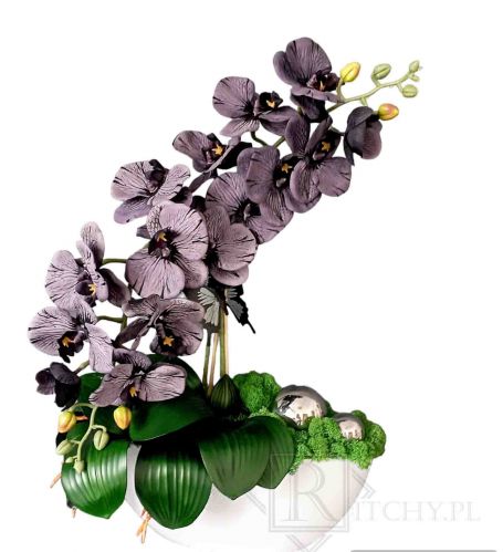 Kompozycja sztuczny Storczyk orchidea