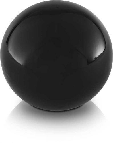 Kula dekoracyjna ceramiczna czarna Piano 19 cm